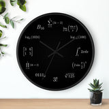 Math Equation Wall Clock — Geeky Mathematical Formula Clock for Students & Teachers