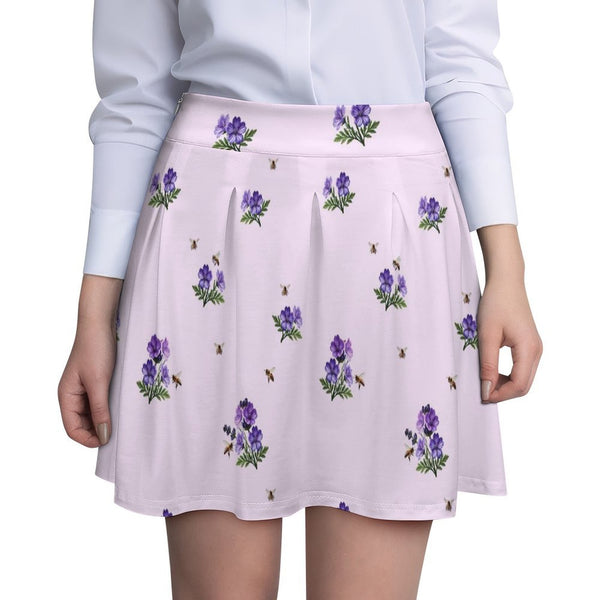 All Over Print Skater Skirt longuette