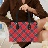 tartan 3A PU Leather Handbag-Small (Model 1747)