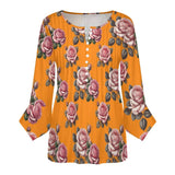 Women&#039;s Ruffled Petal Sleeve Top Women's ruffled petal sleeve top