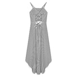 Tailcoat skirt Women's High-Low Spaghetti Strap Dress
