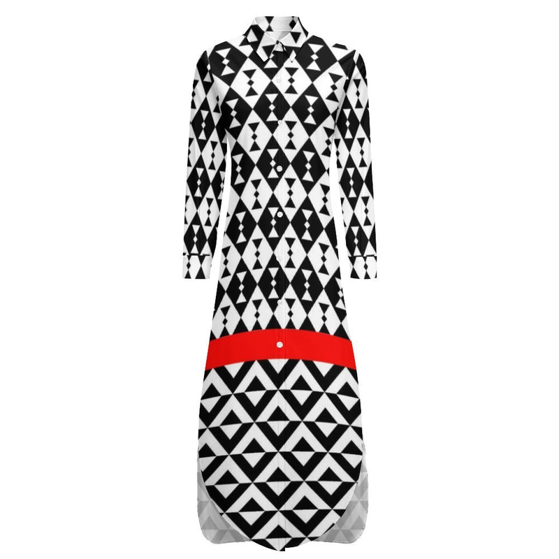 Button-Up Long Sleeve Shirt Dress Long sleeved shirt dress