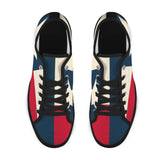 tex flag print 2 Seattle Low Top Men's Shoes (Model 1013-6)