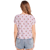 Batwing Sleeve V-Neck Top