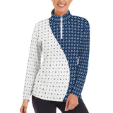 Asymmetric Waves Women&#039;s Long Sleeve Yoga Shirt Long sleeve Yoga shirt