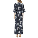 Magnolia Moments Dolman Sleeve Belted Wide Leg Jumpsuit