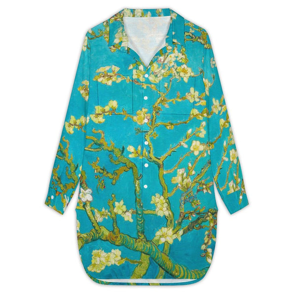 Petal shirt dress Women's Button Up Shirt Dress