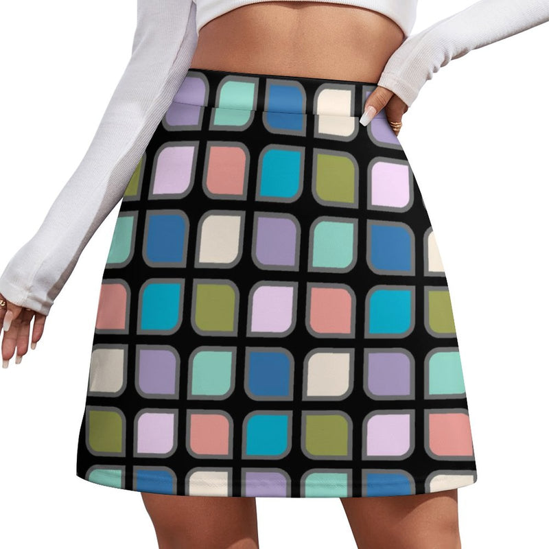 All Over Print Skirt (ALQ) Short skirt
