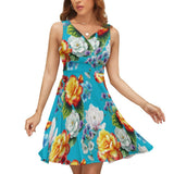 V-Neck Sleeveless Dress (NZ022)  Frocks