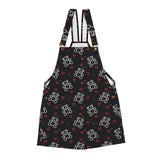 fuchsia rose emerald green greek key print 4 Unisex Shorts Suspender Jumpsuit (Model L78)