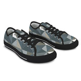 xmas split tone patchwork print Seattle Low Top Men's Shoes (Model 1013-6)