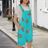 monarch milkweed (3) Unisex Shorts Suspender Jumpsuit (Model L78)