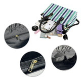 striped print 15A PU Leather Handbag-Small (Model 1747)