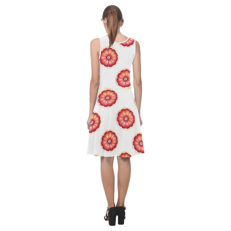 grapefruit wheel print Atalanta Sundress (Model D04)
