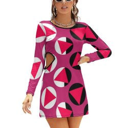 Hollow Slim-Fit Dress Slim dress with hollow waist