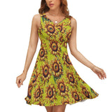 V-Neck Sleeveless Dress (NZ022)  Frocks