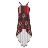 Tailcoat skirt Women's High-Low Spaghetti Strap Dress