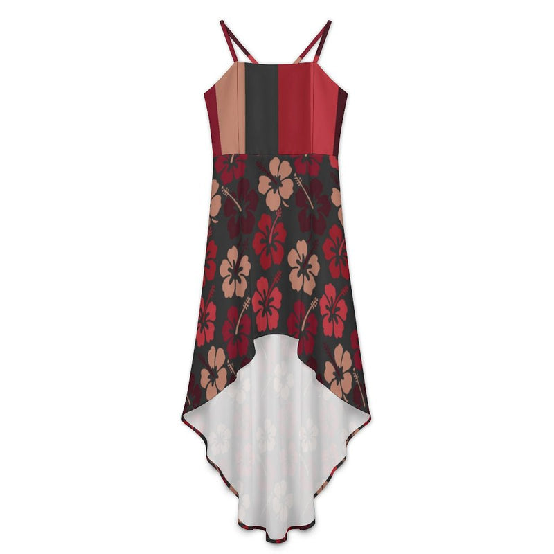 Tailcoat skirt Women's High-Low Spaghetti Strap Dress