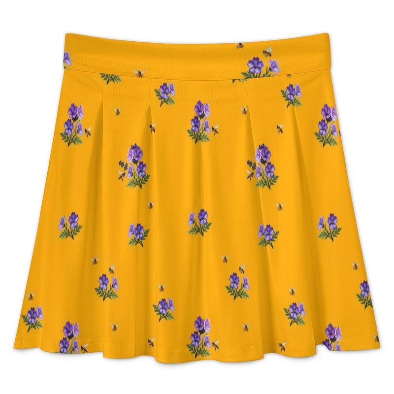 All Over Print Skater Skirt longuette