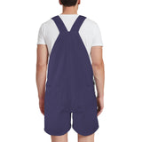 aviary purple Unisex Shorts Suspender Jumpsuit (Model L78)