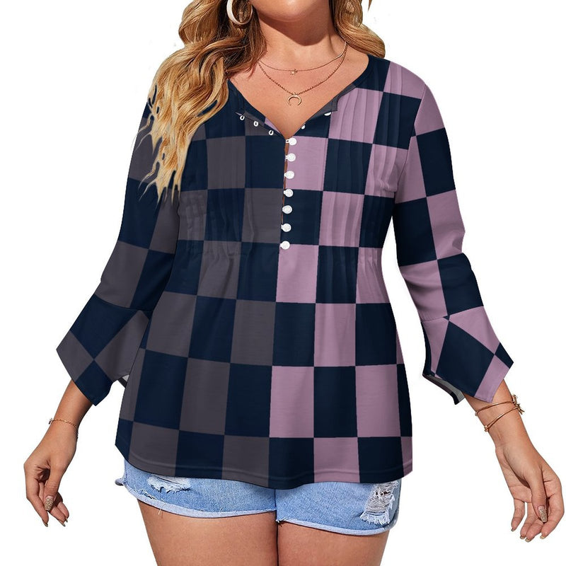 Women&#039;s Ruffled Petal Sleeve Top Women's ruffled petal sleeve top