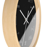 Math Equation Wall Clock — Geeky Mathematical Formula Clock for Students & Teachers
