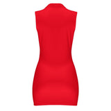 Polo Sleeveless Zip Up  Dress Sleeveless Polo shirt