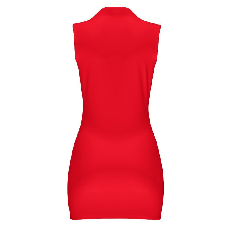 Polo Sleeveless Zip Up  Dress Sleeveless Polo shirt