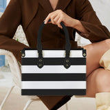 Boldy Go Striped PU Leather Handbag-Small
