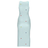 Sleeveless Bodycon Side Slit Long Dress Split cheongsam