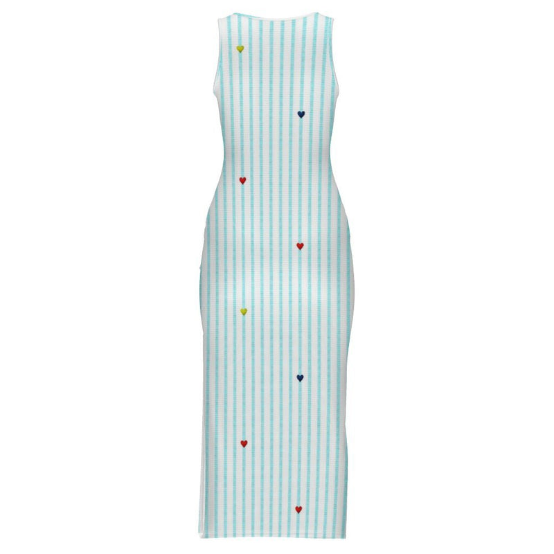 Sleeveless Bodycon Side Slit Long Dress Split cheongsam