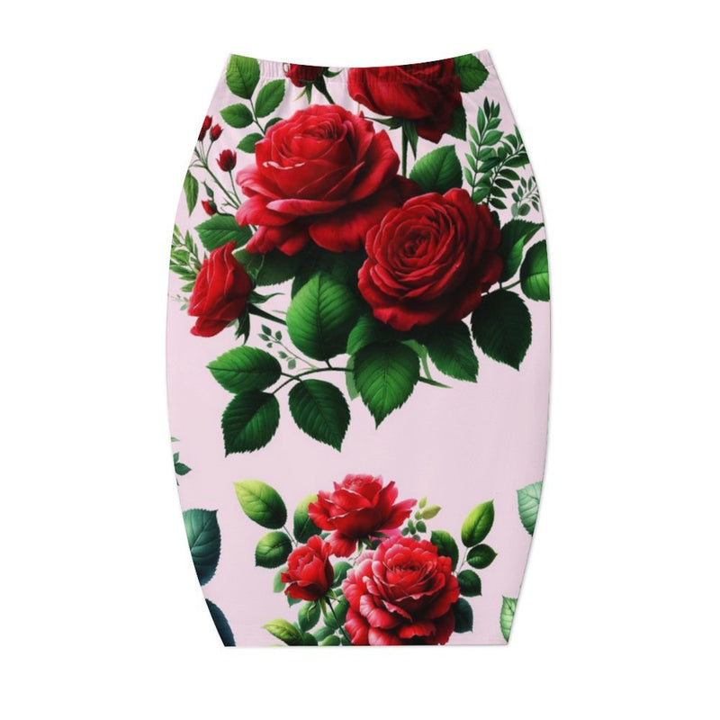 Tulip Hem Pencil Skirt Strapless dress