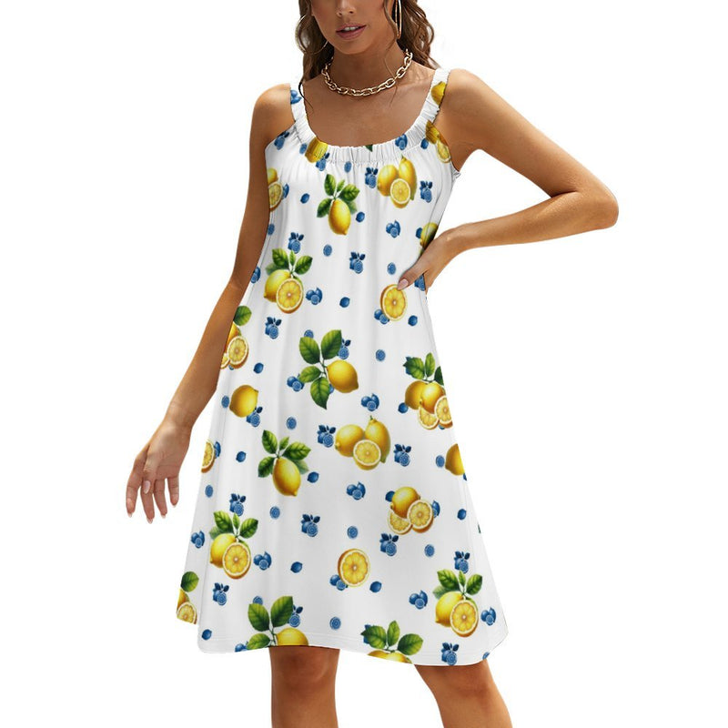 Strappy Sleeveless Dress Beach sling skirt