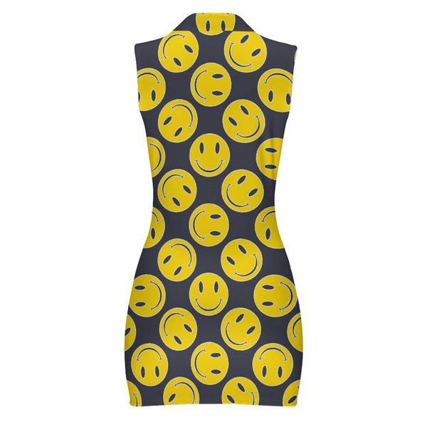 Polo Sleeveless Zip Up  Dress Sleeveless Polo shirt