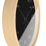 Math Equation Wall Clock — Geeky Mathematical Formula Clock for Students & Teachers