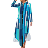 Button-Up Long Sleeve Shirt Dress Long sleeved shirt dress