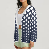 white solid print addsart Women's Lightweight Sun Protection Hoodie (Model H62)