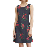 All Over Print Sleeveless Dress Sleeveless dress