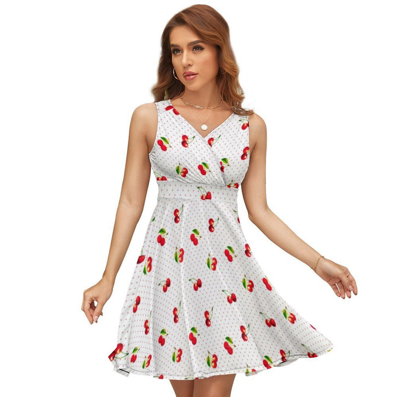 V-Neck Sleeveless Dress (NZ022)  Frocks