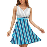 V-Neck Sleeveless Dress (NZ022)  Frocks