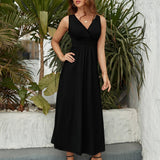 Sleeveless dress Sleeveless Long Dress (NZ028)