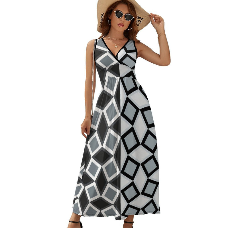 Sleeveless Long Dress (NZ028) Sleeveless dress