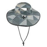 xmas split tone patchwork print Wide Brim Bucket Hat