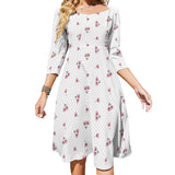Floral Sweetheart Dress Flare dress