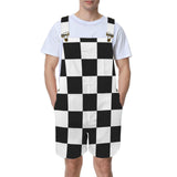 frt chk Unisex Shorts Suspender Jumpsuit (Model L78)