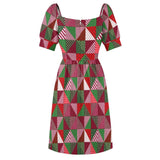 Sweetheart Neck Puff Sleeve Mini Dress (B271) Dress