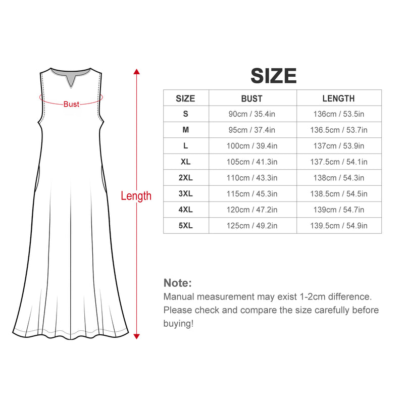Paisley Sleeveless Long Dress