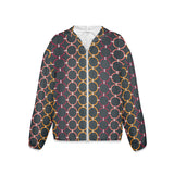 colored rings print 6B Women's Lightweight Sun Protection Hoodie (Model H62)