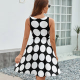 V-Neck Sleeveless Dress (NZ022)  Frocks