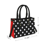 bright red PU Leather Handbag-Small (Model 1747)